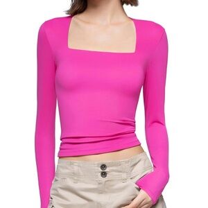 Pumiey | Seamless Long Sleeve Top